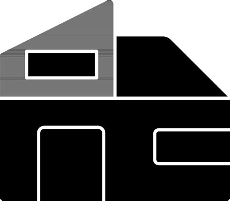 Isolated Home Icon In black and white Color. 24471783 Vector Art at ...