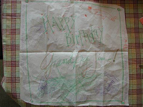 Birthday Card | For Grampa Jim, from Truman and Asher. With … | Flickr