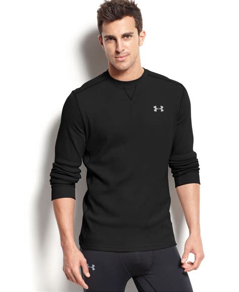 Under Armour Men's Amplify Long-sleeve Thermal T-shirt in Black for Men ...