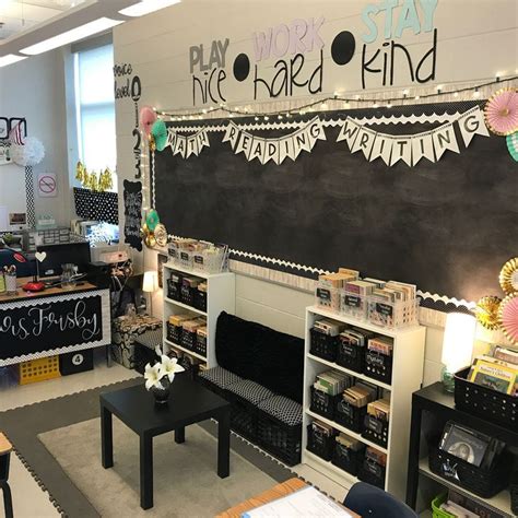 frisbyin4th black, white, and pastel classroom. #classroomdecor #organizedclassroom | Classroom ...