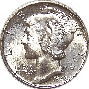 1945-S Mercury Dime | Winged Liberty Head Dimes For Sale