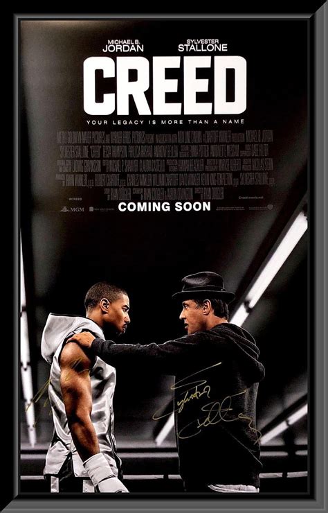 Creed Sylvester Stallone and Michael B. Jordan Signed Movie - Etsy