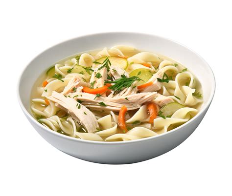 Chicken Noodle Soup, created with Generative AI 27433925 PNG