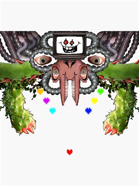 "Omega Flowey" Sticker for Sale by ILookIncredible | Redbubble