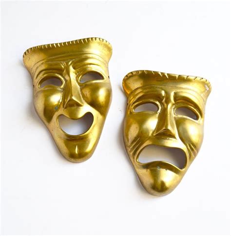 Vintage Brass Drama Masks Comedy and Tragedy - Etsy Canada | Comedy and tragedy, Drama masks ...