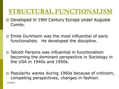 PPT - Structural Functionalism PowerPoint Presentation - ID:718939