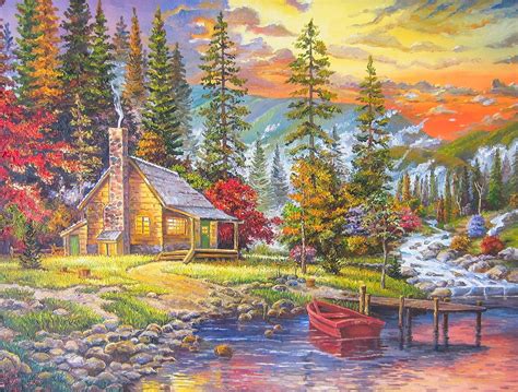 Amazon.com: Jigsaw Puzzles for Adults and Kids 1000 Pieces,Large Format Landscape for Gift Thick ...