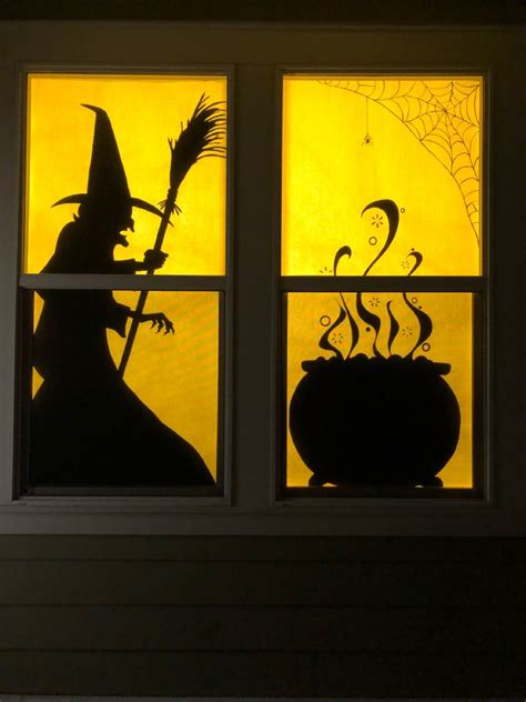 20+ Diy Scary Halloween Window Silhouettes