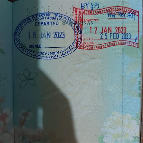 First passport stamps of 2023( Thailand) : r/PassportPorn