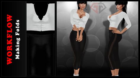 IMVU TEXTURING WORKFLOW- T-shirt folds making in photoshop. - YouTube