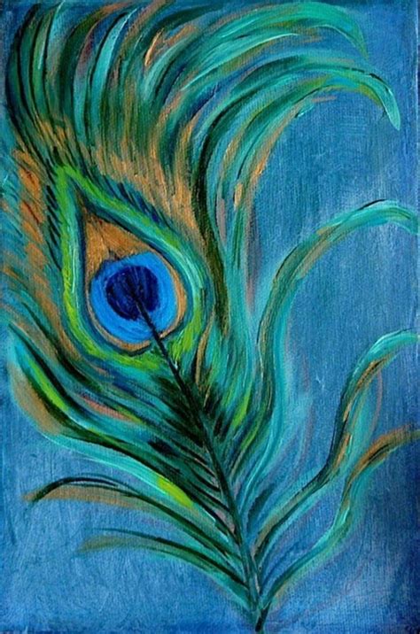 Peacock Feather Painting | Peacock painting, Oil pastel art, Peacock art