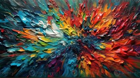 abstract colourful acrylic paint painting with 3d texture , 23729623 ...