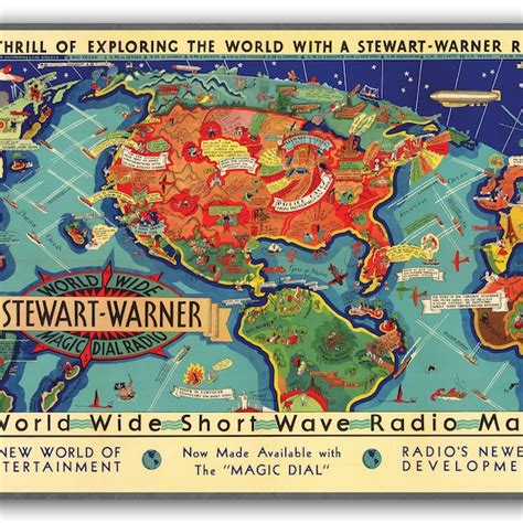 Ham Radio World Map - Etsy