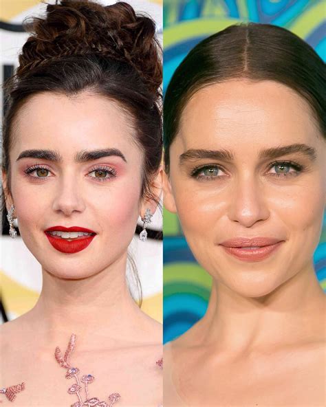 Best Eyebrows: Lily Collins vs Emilia Clarke : r/CelebBattles