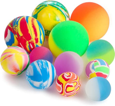 Pllieay 12PCS Bouncy Balls 3 sizes Mixed Color, Bouncing Balls and Bouncy Balls for Kids – BigaMart