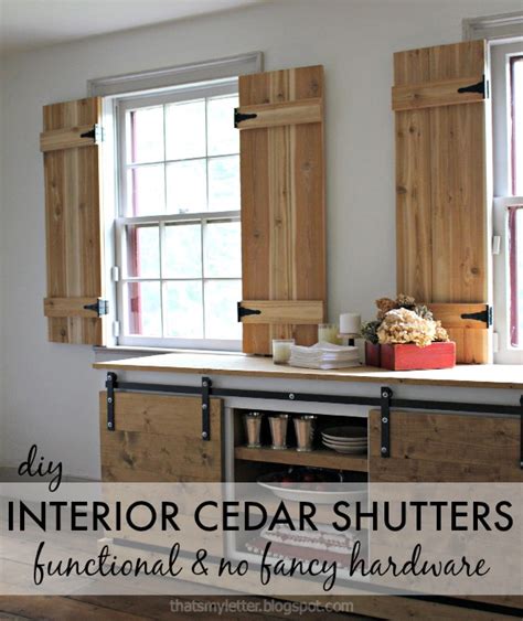 DIY Interior Cedar Shutters - Pretty Handy Girl