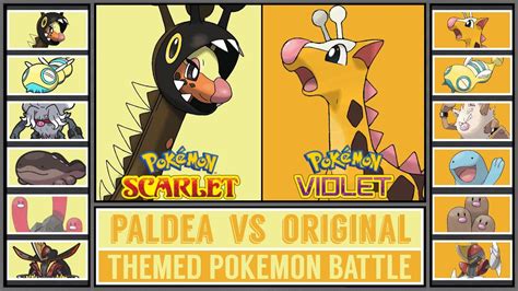 PALDEA POKÉMON vs ORIGINAL POKÉMON | Paldea Pokémon Battle [Pokémon Scarlet & Violet] - YouTube