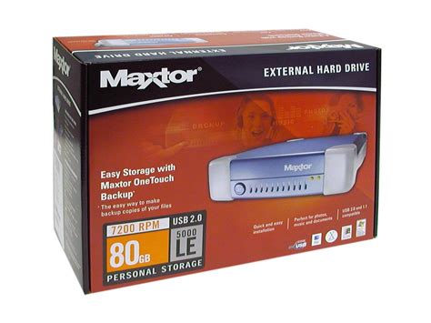 Maxtor OneTouch III 80GB USB 2.0 3.5" External Hard Drive - Newegg.com