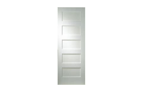 5-panel Shaker Prehung Door - 2x4 Jamb, Lhi - J&H Builder's Warehouse