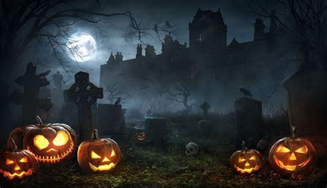 Haunted Graveyard Halloween HD Wallpaper by Giao Nguyen
