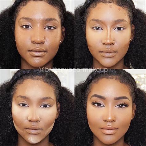 Pin by Kwan M on Makeup for Black Women in 2020 | Contour makeup, Dark skin makeup, Nose contouring