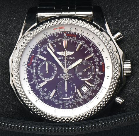 Breitling for Bentley Motors Automatic Chronograph Purple Dial Steel ...