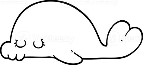 cartoon seal drawing 47000114 PNG