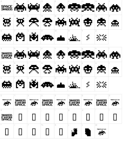 Invaders from Space Font Download