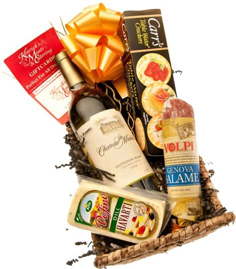 Wine & Cheese Basket | KENRICK'S MEATS & CATERING