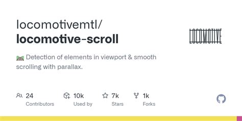 GitHub - locomotivemtl/locomotive-scroll: 🛤 Detection of elements in ...