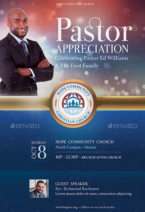 Pastor Appreciation Program Template Free