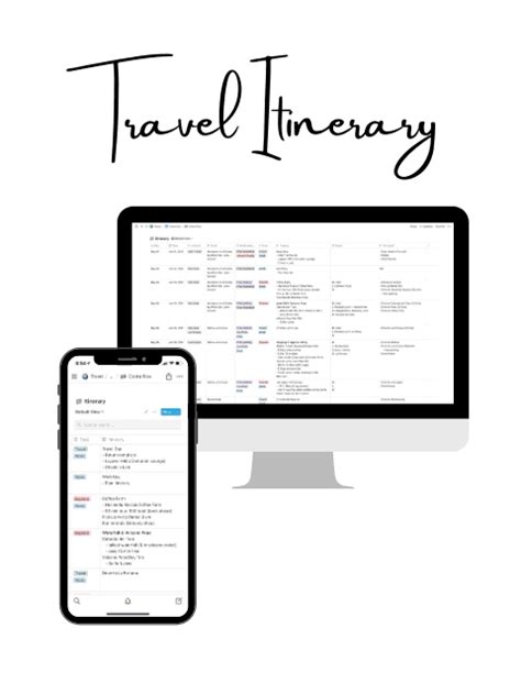 FREE Notion Travel Itinerary Template! | The Passport Couple