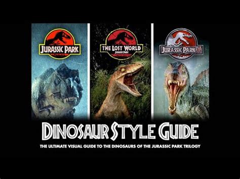 Jurassic Park Trilogy Dinosaur Style Guide - YouTube