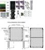 Chain Link Fence Gates - 1-3/8" Frames SELF ASSEMBLY Component kit, with Hinges & Latch, Buy 2 ...