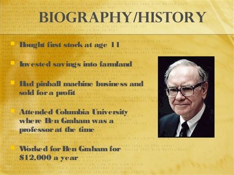 Warren Buffett's Biography