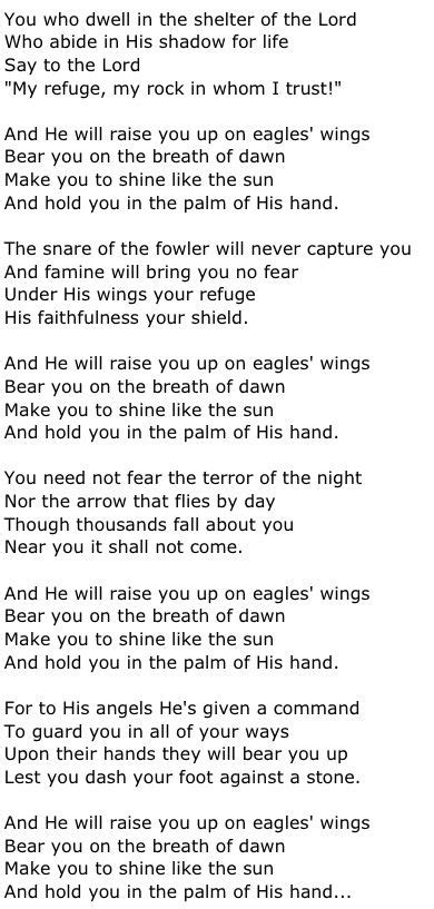 Eagle Gallery: On Eagles Wings Hymn