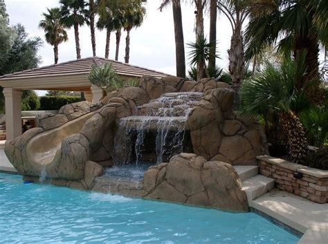 Rock Waterfall Pool Ideas | True Blue Pools