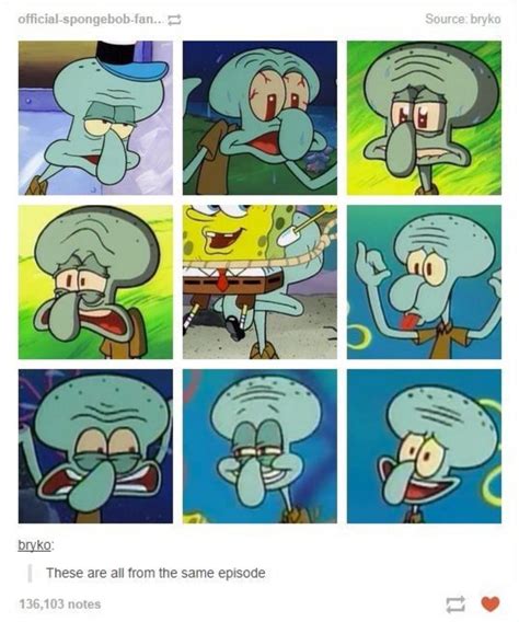 Funny Squidward Faces