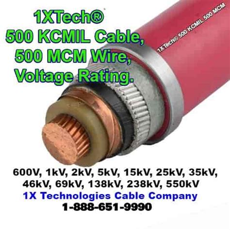 500 KCMIL Cable Price – 500 MCM Wire. Pricing / Cost per foot / Specs