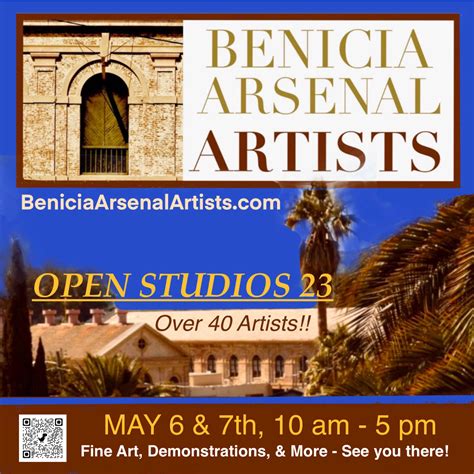 Benicia Arsenal Artists Open Studios 2023 w/ 40+ Artists (May 6-7)