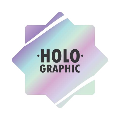 holographic sticker template 10466050 Vector Art at Vecteezy