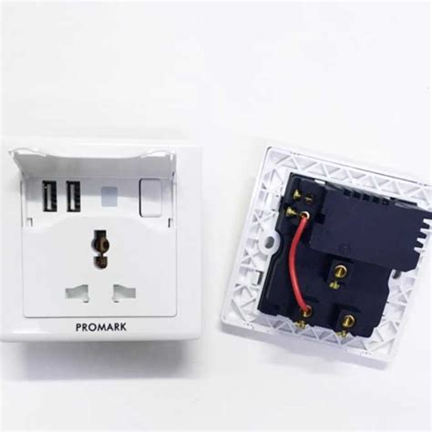 Buy USB Wall Socket Outlet 2 USB Port Switch | eRomman