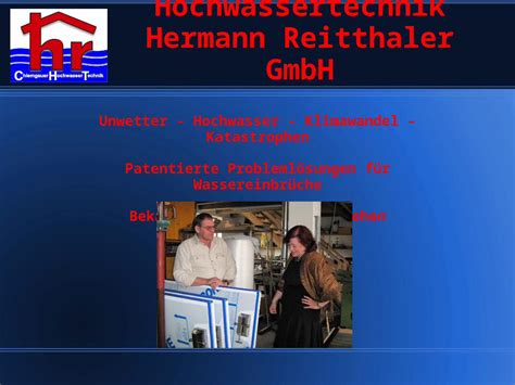 (PPT) Hochwassertechnik Hermann Reitthaler GmbH Unwetter – Hochwasser – Klimawandel ...