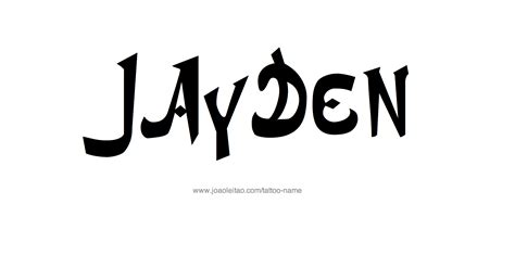 Jayden Name Tattoo Designs