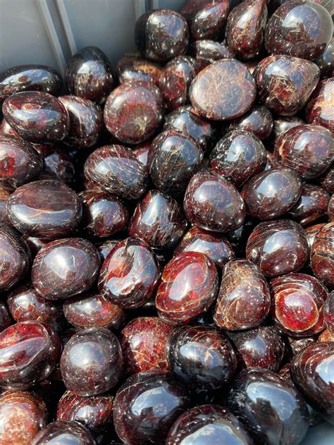 Garnet Stone Red Garnet Tumbled Stones Raw Garnet Crystal - Etsy