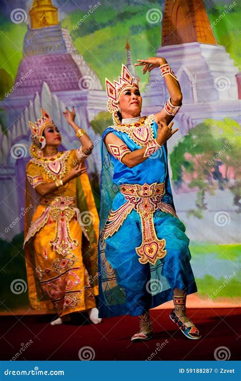 Myanmar Dance editorial photography. Image of couple - 59188287