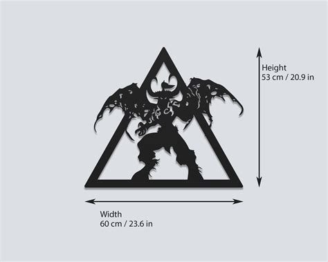 Illidan Stormrage Metal Wall Art, World of Warcraft Wall Decor, Warcraft Wall Art, Wow Demon ...