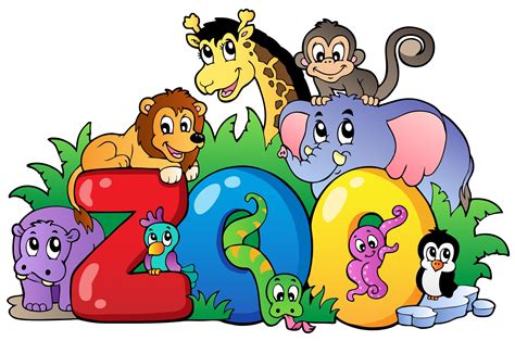 Cartoon Clip Art Of Zoo - IMAGESEE