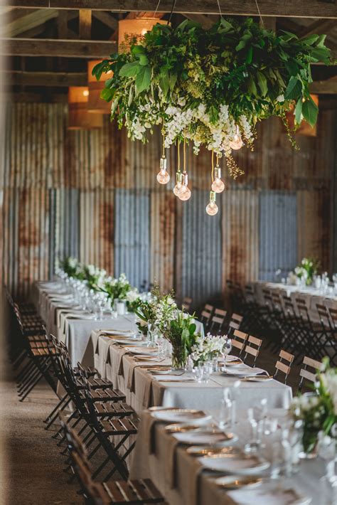 Yandina Station wedding style with glamorous white wedding flowers