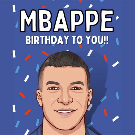 Mbappe Birthday Card – Boomf